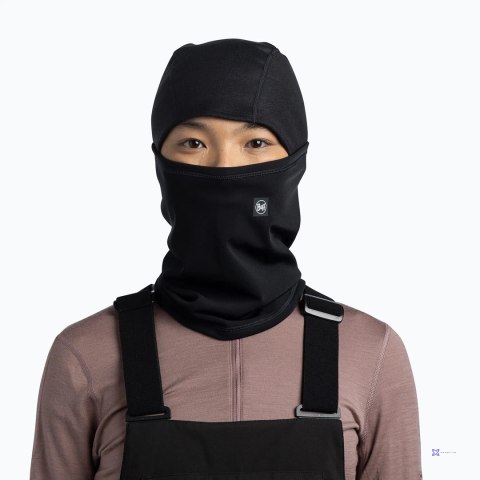 Kominiarka BUFF TECH FLEECE HINGED BALACLAVA SOLID BLACK