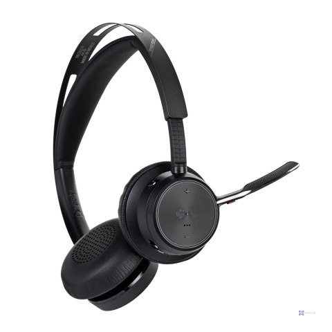 Słuchawki Poly Voyager Focus 2 z certyfikatem Microsoft Teams USB-C-C Headset + USB-C/A Adapter + podstawka ładująca A4HT5AA#AC3