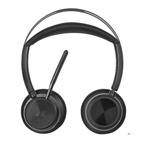 Słuchawki Poly Voyager Focus 2 z certyfikatem Microsoft Teams USB-C-C Headset + USB-C/A Adapter + podstawka ładująca A4HT5AA#AC3