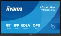 Iiyama TE6513A-B2AG signage display Interaktywny płaski panel 163,8 cm (64.5") Wi-Fi 500 cd/m2 4K Ultra HD Czarny Ekran dotykowy