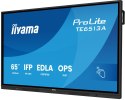 Iiyama TE6513A-B2AG signage display Interaktywny płaski panel 163,8 cm (64.5") Wi-Fi 500 cd/m2 4K Ultra HD Czarny Ekran dotykowy