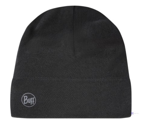 Czapka wełniana Buff Merino Midweight, solid black