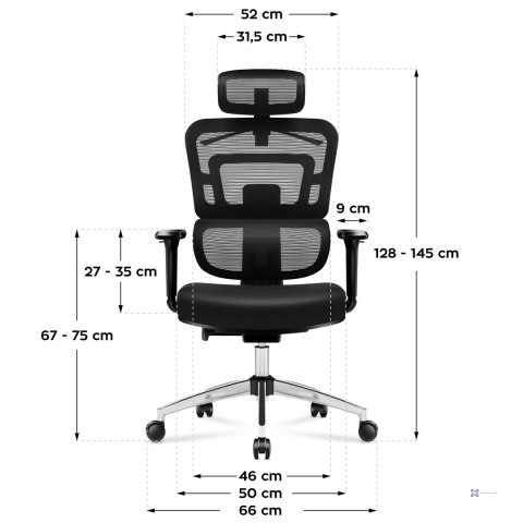 Fotel biurowy MA-Expert 4.9 Black