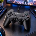 Gamepad Esperanza EG106 (PC, PS2, PS3; kolor czarny)