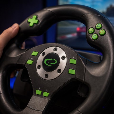 Kierownica Esperanza Drift EGW101 (PC, PS3; kolor czarny)