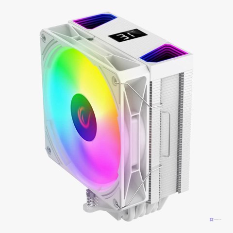RAMPAGE CHŁODZENIE PROCESORA OCTAGON C70 WHITE ARGB LCD DISPLAY