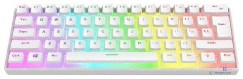 RAMPAGE KLAWIATURA MECHANICZNA GAMINGOWA RADIANT K11 RGB BIAŁA