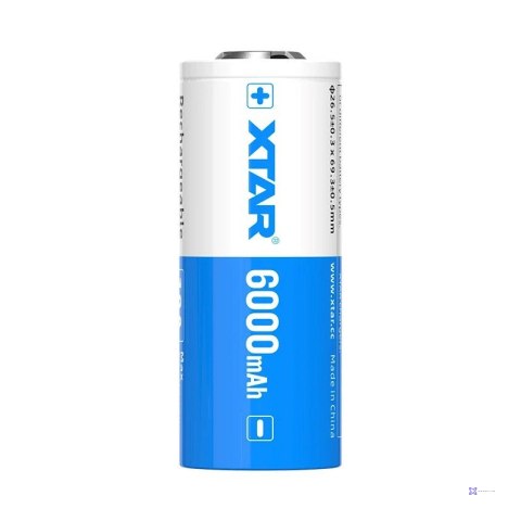 XTAR AKUMULATOR 26650 3,6V LI-ION 6000 MAH Z ZABEZPIECZENIEM 26650-6000