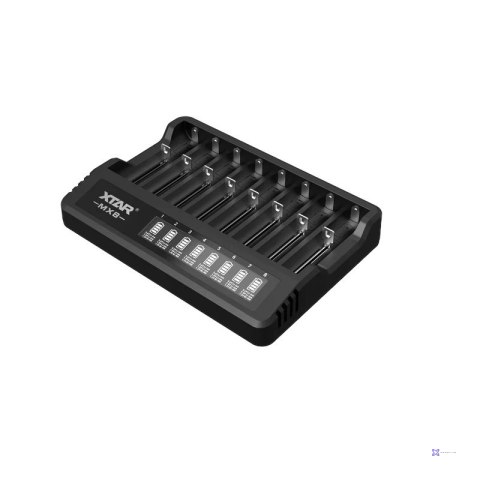 XTAR ŁADOWARKA DO AKUMULATORÓW LI-ION 3,6V / 3,7V / 1,5V ORAZ 1,2V NI-MH - 8 KANAŁÓW MX8