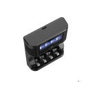 XTAR ŁADOWARKA DO AKUMULATORÓW R03 / AAA ORAZ R6 / AA LI-ION 1,5V / NIMH Z WYŚWIETLACZEM - 4 KANAŁY L4PRO