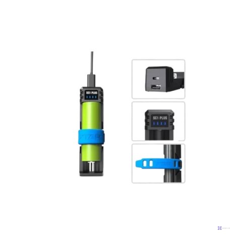 XTAR ŁADOWARKA DO AKUMULATORÓW SZYBKA 3.7V/1.2V USB-C POWER BANK - 1 KANAŁ SC1+