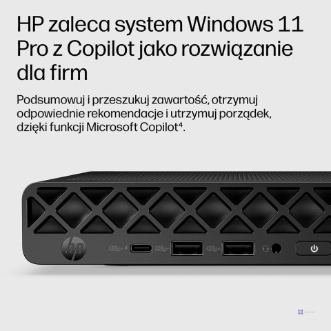 HP EliteDesk 8 Mini G2i AI Ultra 5 322 16GB DDR5 5600 SSD512 Intel Graphics W11Pro 3Y OnSite