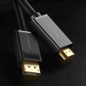 Kabel DisplayPort - HDMI Ugreen DP101 4K 3m - czarny