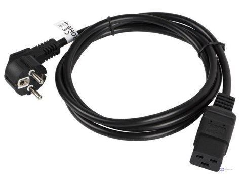 LANBERG KABEL ZASILAJĄCY DO SERWERA CEE 7/7 -> C19 ,16A, 1.8M