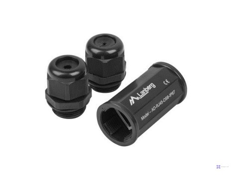 LANBERG ZŁĄCZKA SIECIOWA RJ45->RJ45 KAT.6 FTP WODOODPORNA IP67 AD-RJ45-OS6-IP67