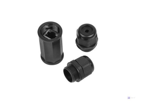 LANBERG ZŁĄCZKA SIECIOWA RJ45->RJ45 KAT.6 FTP WODOODPORNA IP67 AD-RJ45-OS6-IP67