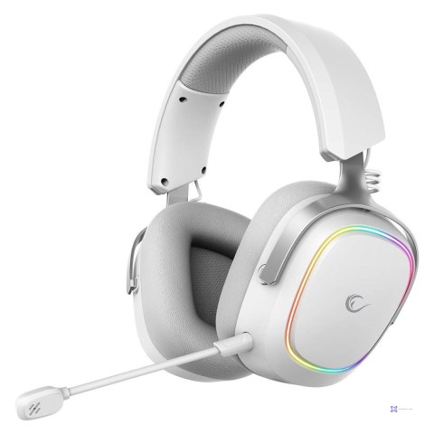 RAMPAGE SŁUCHAWKI BEZPRZEWODOWE NAUSZNE RETSU BT 2.4G RGB WHITE