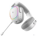 RAMPAGE SŁUCHAWKI BEZPRZEWODOWE NAUSZNE RETSU BT 2.4G RGB WHITE