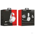 RAMPAGE SŁUCHAWKI BEZPRZEWODOWE NAUSZNE RETSU BT 2.4G RGB WHITE
