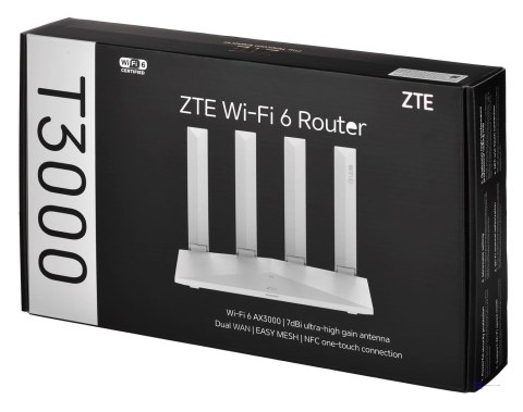 Router ZTE T3000 Wi-Fi 6 router Wi-Fi jednostka IDU (OUTLET)