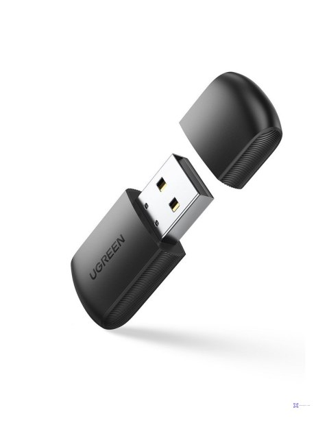 Ugreen dwuzakresowy adapter zewnętrzna karta sieciowa USB - WiFi 11ac AC650 czarny (CM448)
