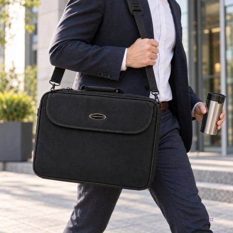 Torba na laptopa Esperanza Classic + ET103 (17 "; kolor czarny)