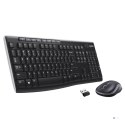 Klawiatura membranowa Logitech MK270 920-004508 (USB (Radio 2.4 GHz); kolor czarny) (OUTLET)
