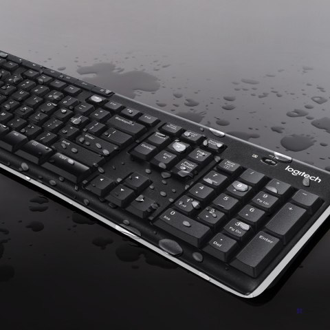 Klawiatura membranowa Logitech MK270 920-004508 (USB (Radio 2.4 GHz); kolor czarny) (OUTLET)