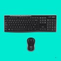 Klawiatura membranowa Logitech MK270 920-004508 (USB (Radio 2.4 GHz); kolor czarny) (OUTLET)