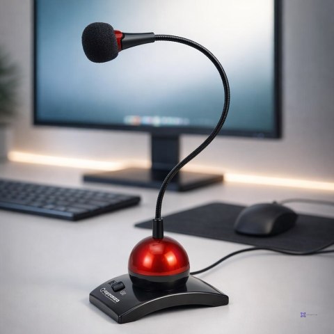 Mikrofon Esperanza Chat Desktop EH130 (kolor czerwony)