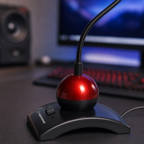 Mikrofon Esperanza Chat Desktop EH130 (kolor czerwony)