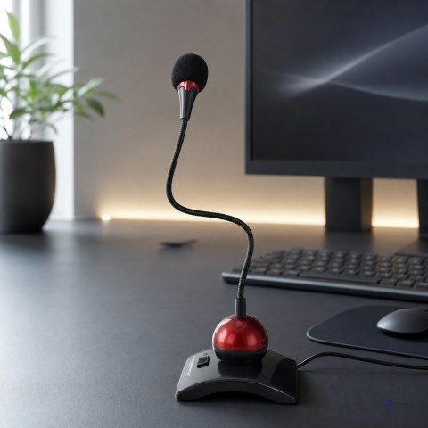 Mikrofon Esperanza Chat Desktop EH130 (kolor czerwony)
