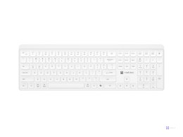 NATEC KLAWIATURA TANG US BEZPRZEWODOWA BT + 2.4GHZ CICHA SLIM BIAŁA