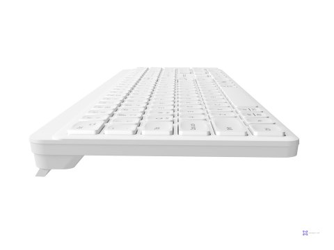 NATEC KLAWIATURA TANG US BEZPRZEWODOWA BT + 2.4GHZ CICHA SLIM BIAŁA