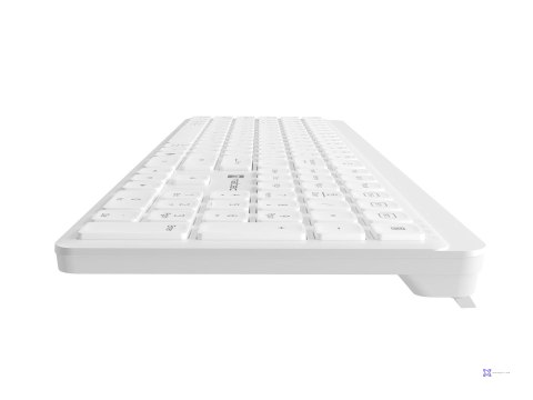 NATEC KLAWIATURA TANG US BEZPRZEWODOWA BT + 2.4GHZ CICHA SLIM BIAŁA