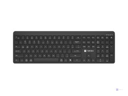 NATEC KLAWIATURA TANG US BEZPRZEWODOWA BT + 2.4GHZ CICHA SLIM CZARNA