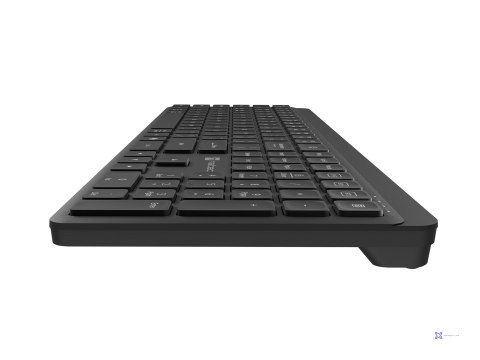 NATEC KLAWIATURA TANG US BEZPRZEWODOWA BT + 2.4GHZ CICHA SLIM CZARNA