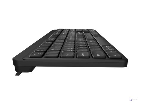 NATEC KLAWIATURA TANG US BEZPRZEWODOWA BT + 2.4GHZ CICHA SLIM CZARNA