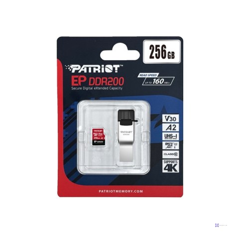 Patriot EP DDR200 Micro SDXC 256GB 160/120 MB/s U3