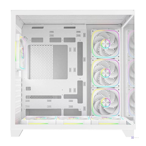 RAMPAGE OBUDOWA PC ZE SZKŁEM HARTOWANYM SEALITE 7X WENTYLATOR ARGB PWM WHITE