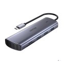 UNITEK HUB USB-C 9W1, HDMI, VGA, SD, RJ45, 3X USB-A, PD 100W