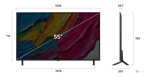 Telewizor LG 55QNED80A3A QNED 55" 4K Ultra HD WebOS Dolby Digital DVB-T2 Czarny