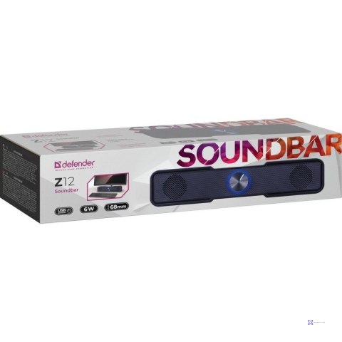 DEFENDER SOUNDBAR Z12 6W LED CZARNY 65312