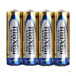 Maxell Baterie alkaliczne ALKALINE LR06 LR6 AA FOLIA 1,5V 4 szt. folia