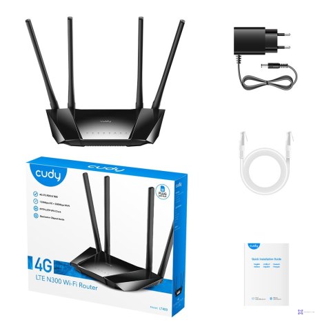 Router CUDY LT400_EU 300 Mbps Wireless N 4G LTE Cat.4 SIM (OUTLET)