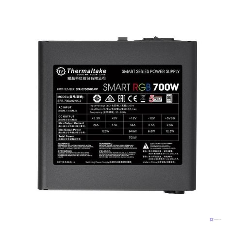 Zasilacz Thermaltake Smart 700W RGB PS-SPR-0700NHSAWE-1 (700 W; Aktywne; 120 mm)