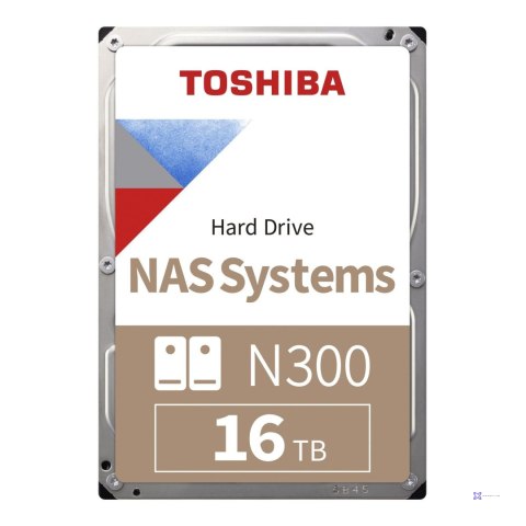 Dysk Toshiba N300 MN11ACA16TS 16TB 3,5" 7200 1024MB SATA III NAS BULK