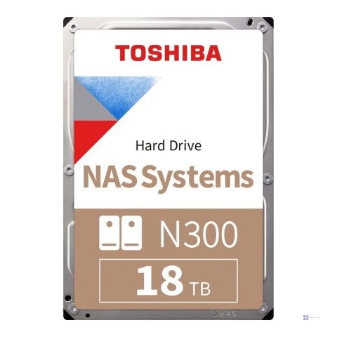 Dysk Toshiba N300 MN11ACA18TS 18TB 3,5" 7200 1024MB SATA III NAS BULK