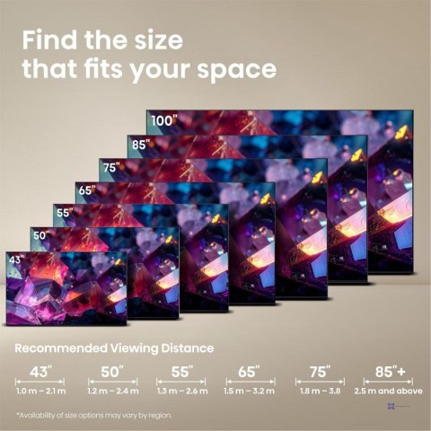 Telewizor Hisense 50E7S PRO DLED 50" 4K Ultra HD 144Hz VIDAA Dolby Atmos DVB-T2 Czarny