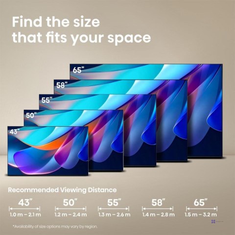 Telewizor Hisense 55A6S DLED 55" 4K Ultra HD VIDAA Dolby Atmos DVB-T2 Czarny
